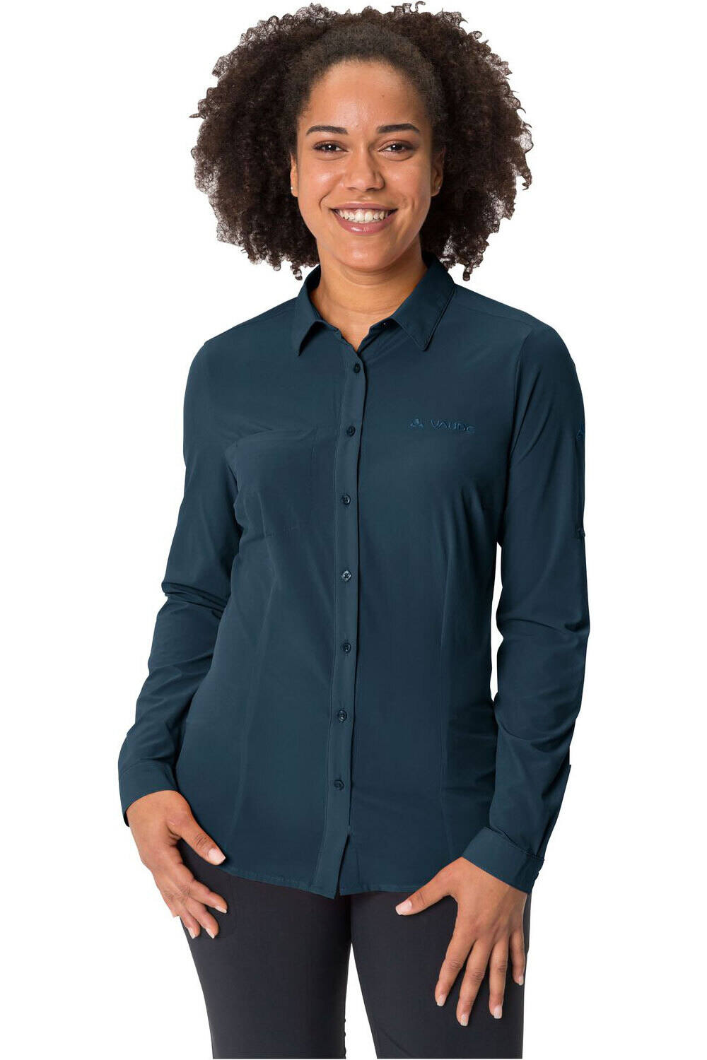 Vaude camisa montaña manga larga mujer Women  s Skomer LS Shirt vista frontal