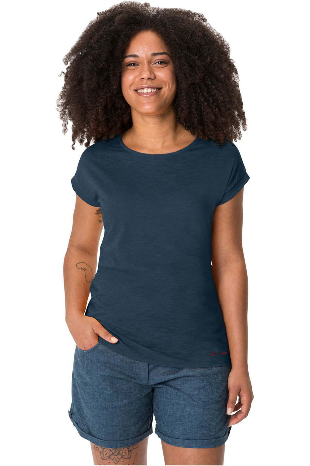 Moja iv camiseta montaña manga corta mujer Azul (38)