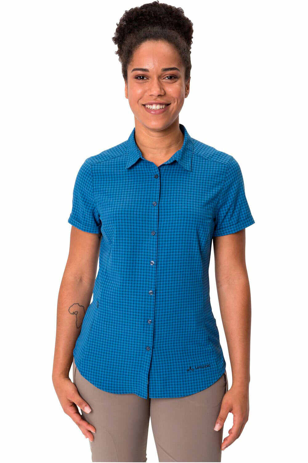 Vaude camisa montaña manga corta mujer Women  s Seiland Shirt III vista frontal