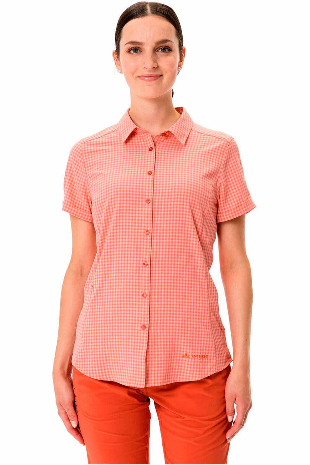 Vaude camisa montaña manga corta mujer Women  s Seiland Shirt III vista frontal