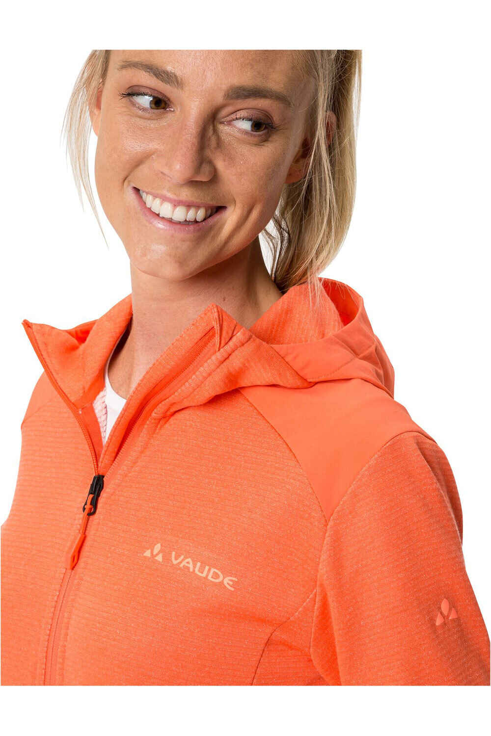 Vaude forro polar mujer Women  s Monviso Woodfiber Fleece Jacket vista detalle