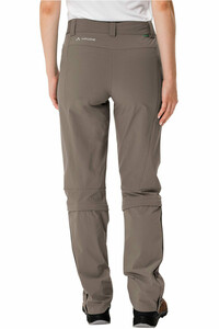 Vaude pantalón montaña mujer Women  s Farley Stretch Capri T-Zip Pants III vista trasera