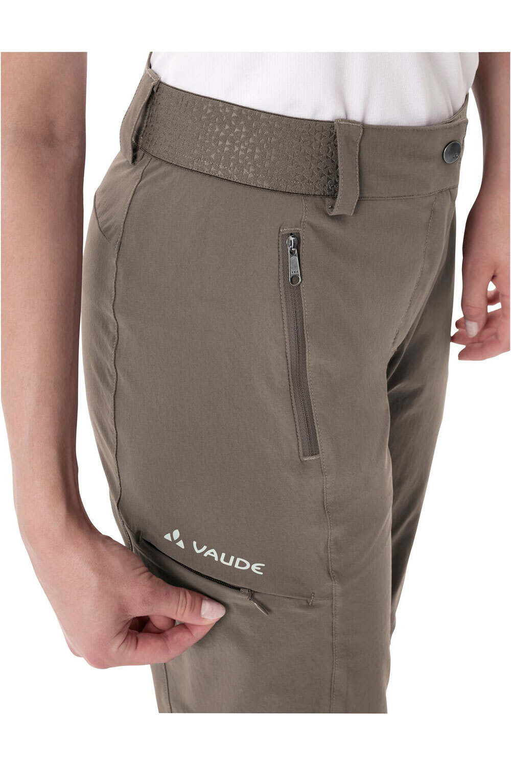Vaude pantalón montaña mujer Women  s Farley Stretch ZO T-Zip Pants II vista detalle