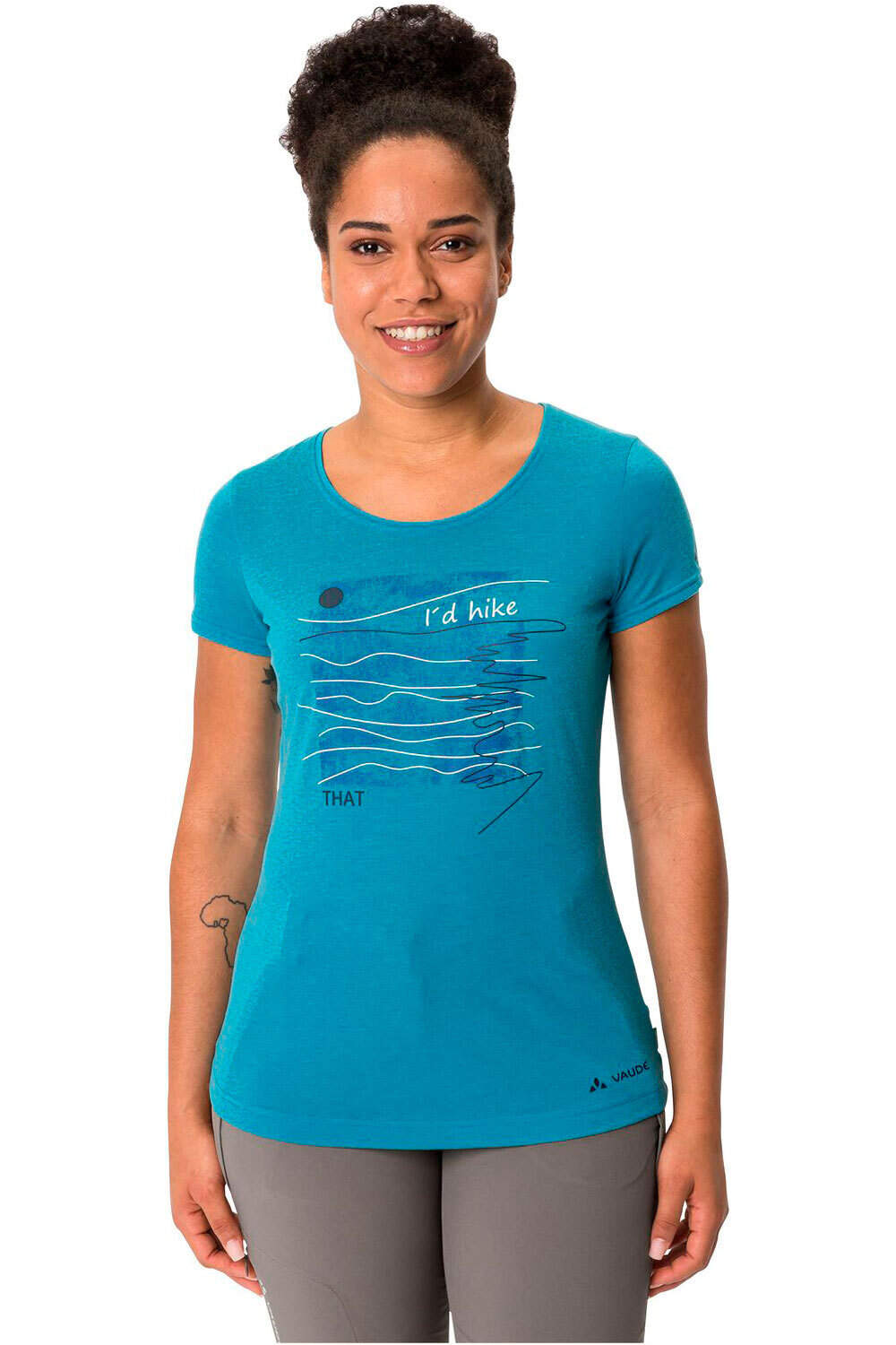 Vaude camiseta montaña manga corta mujer Women  s Skomer Print T-Shirt II vista frontal