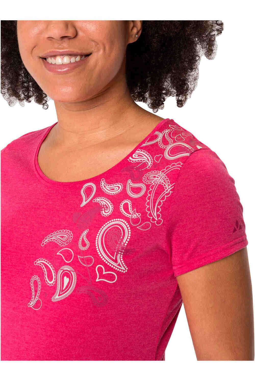 Vaude camiseta montaña manga corta mujer Women  s Skomer Print T-Shirt II vista detalle