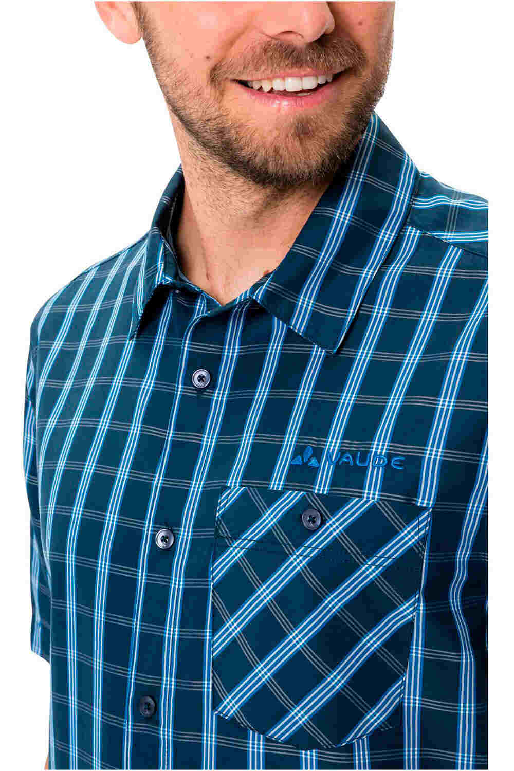 Vaude camisa montaña manga corta hombre Men  s Albsteig Shirt III vista detalle