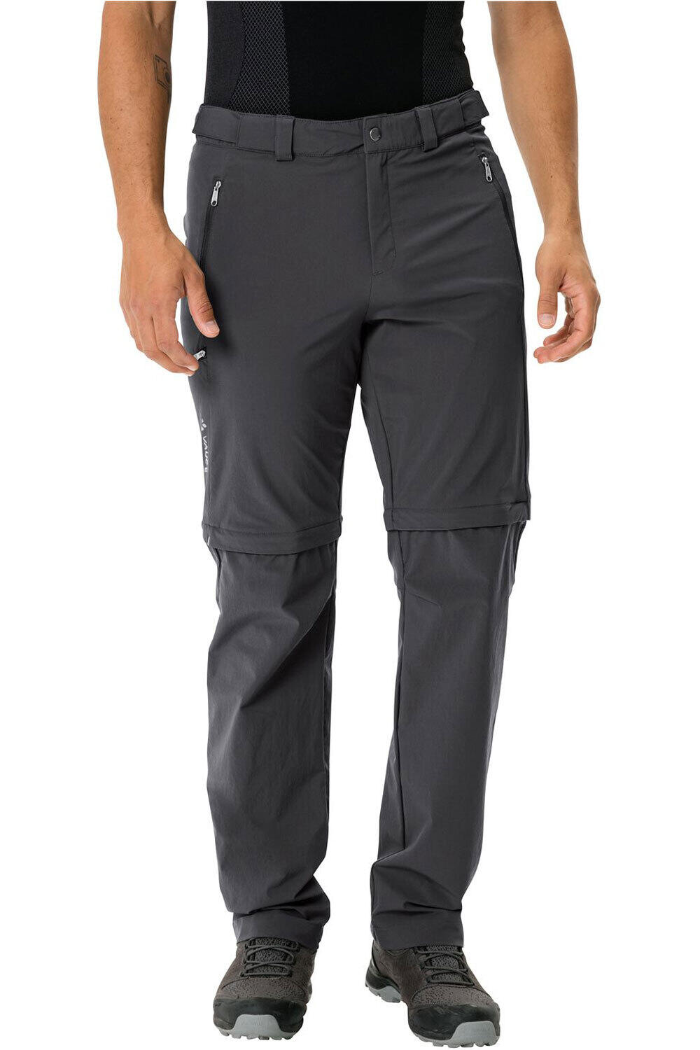 Vaude pantalón montaña hombre Men  s Farley Stretch T-Zip Pants III vista frontal