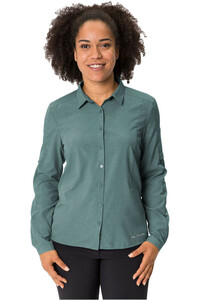 Vaude camisa montaña manga larga mujer Women  s Rosemoor LS Shirt III vista frontal