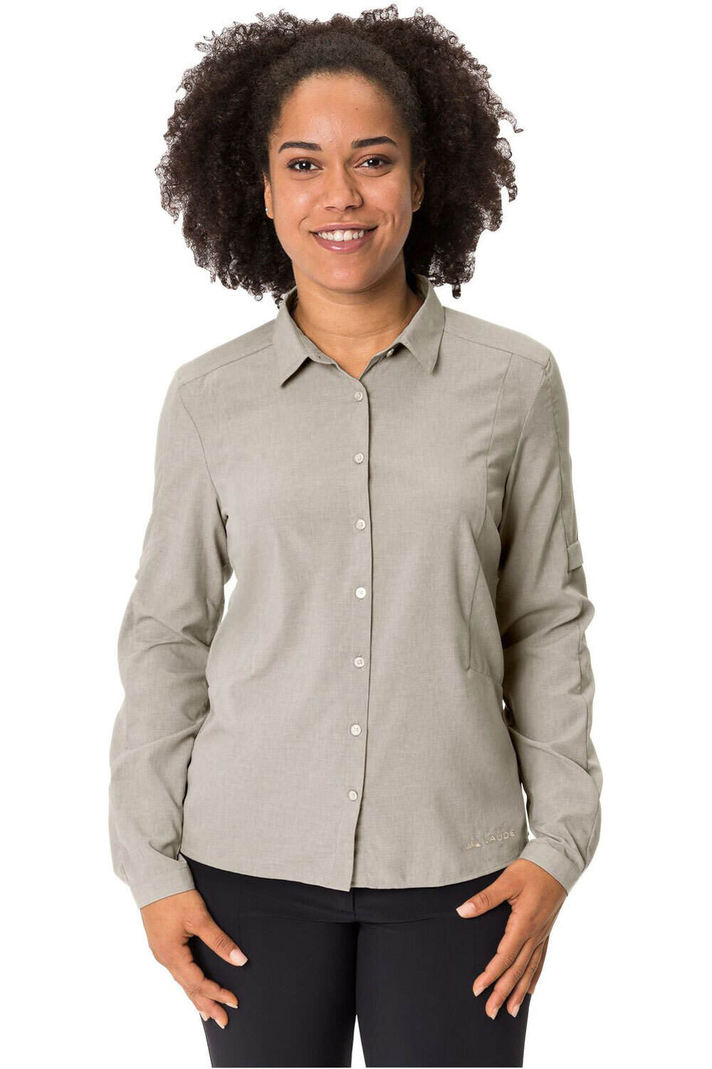 Vaude camisa montaña manga larga mujer Women  s Rosemoor LS Shirt III vista frontal