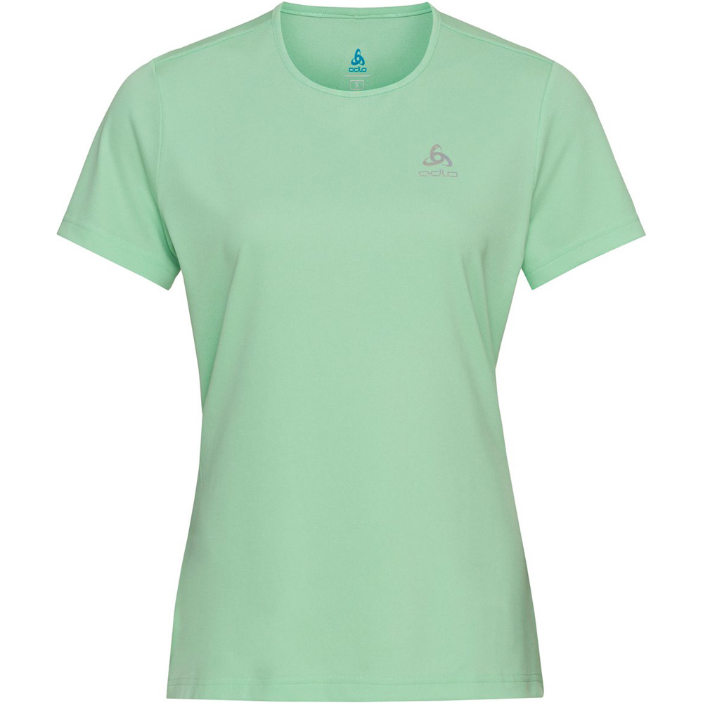 Odlo camiseta montaña manga corta mujer T-shirt crew neck s/s CARDADA vista frontal