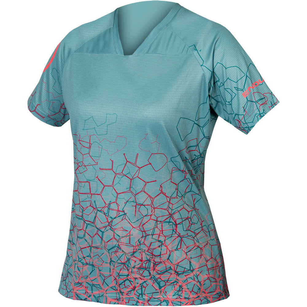 Endura camiseta ciclismo mujer Camiseta para mujer SingleTrack Print LTD vista frontal