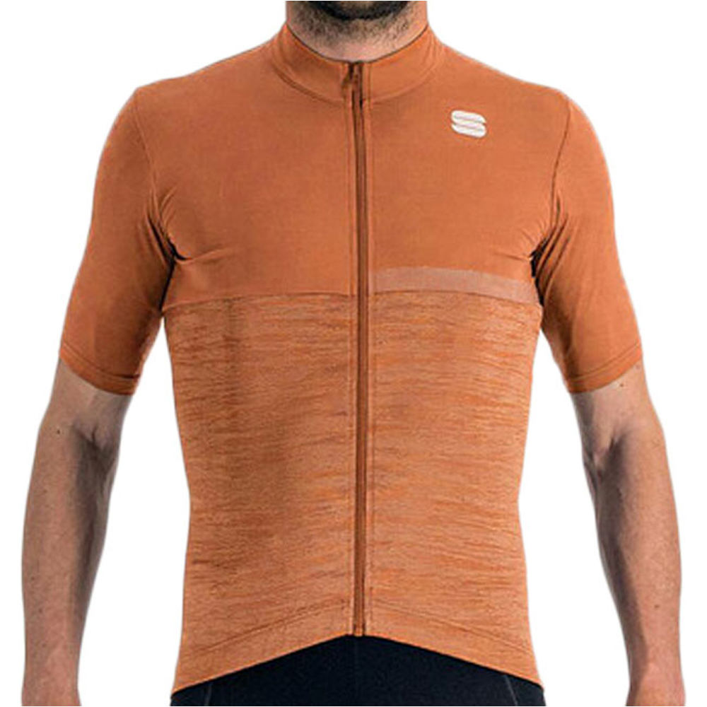 Giara maillot manga corta hombre Marron