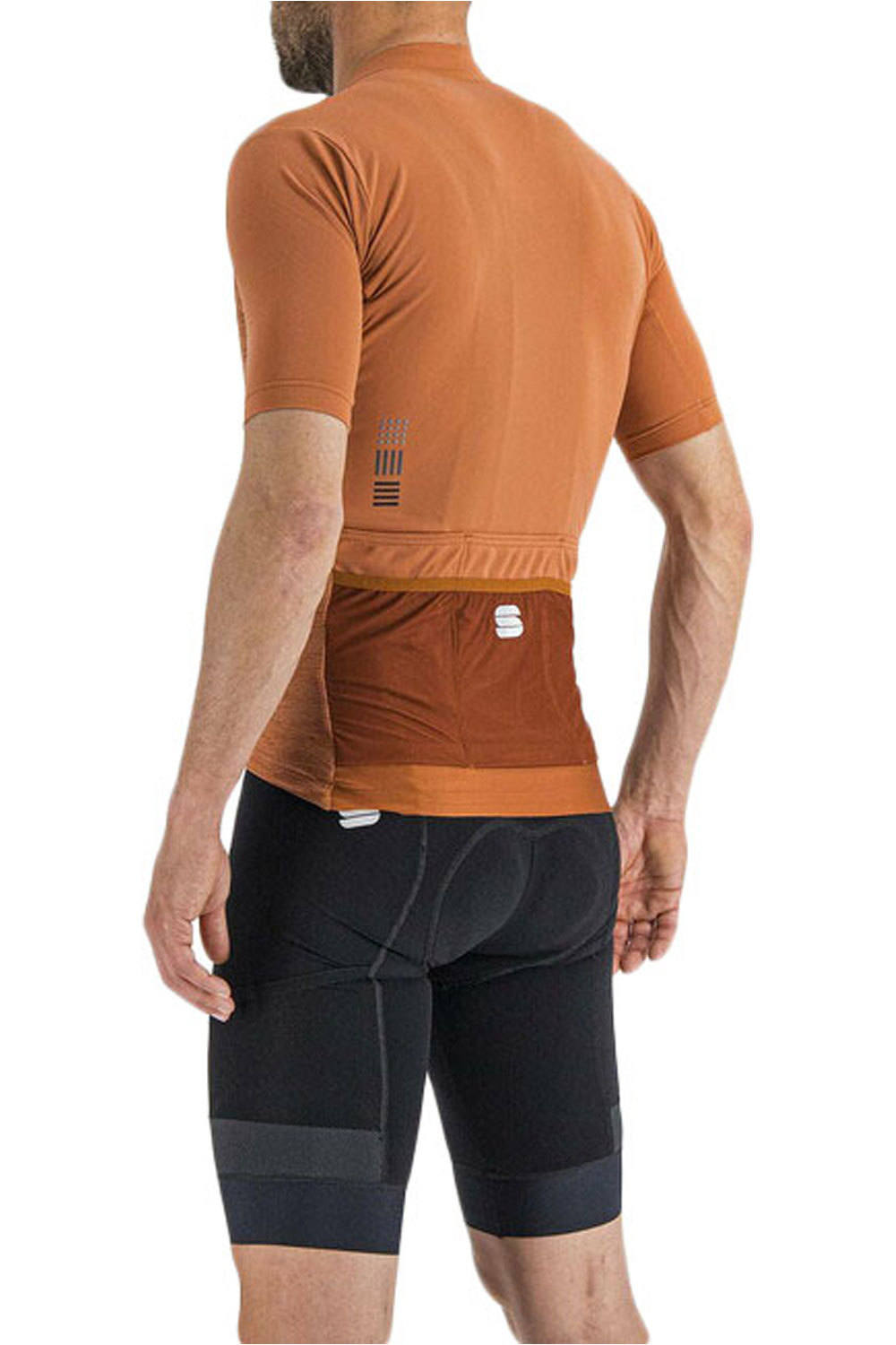Supergiara maillot manga corta hombre Marron (XXL)