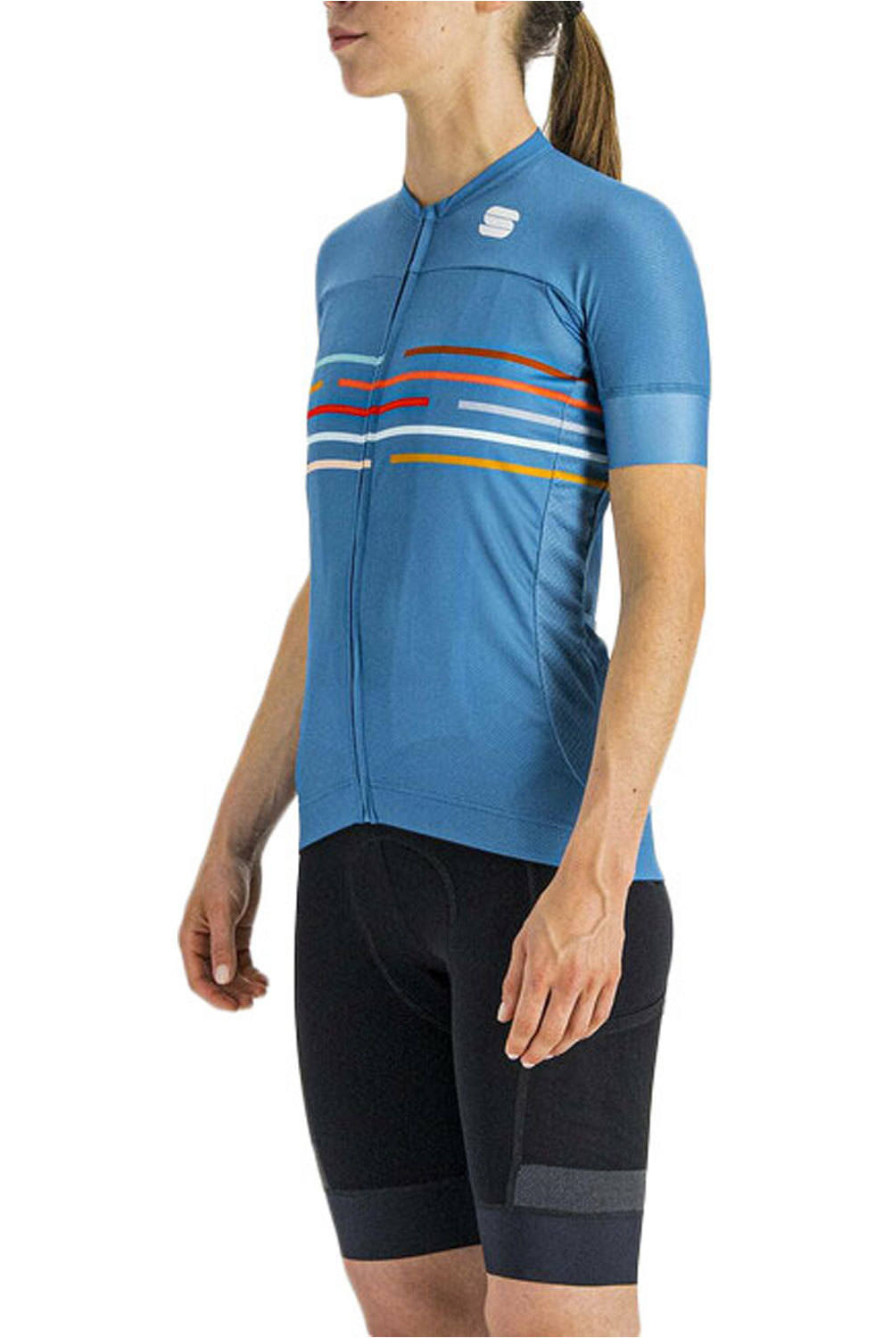 Vlodrome maillot manga corta mujer Azul (L)