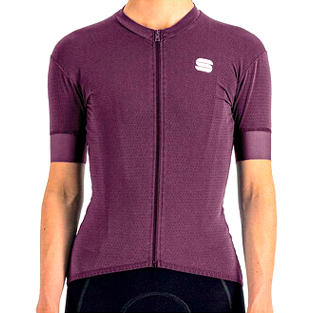 Monocrom maillot manga corta mujer Morado