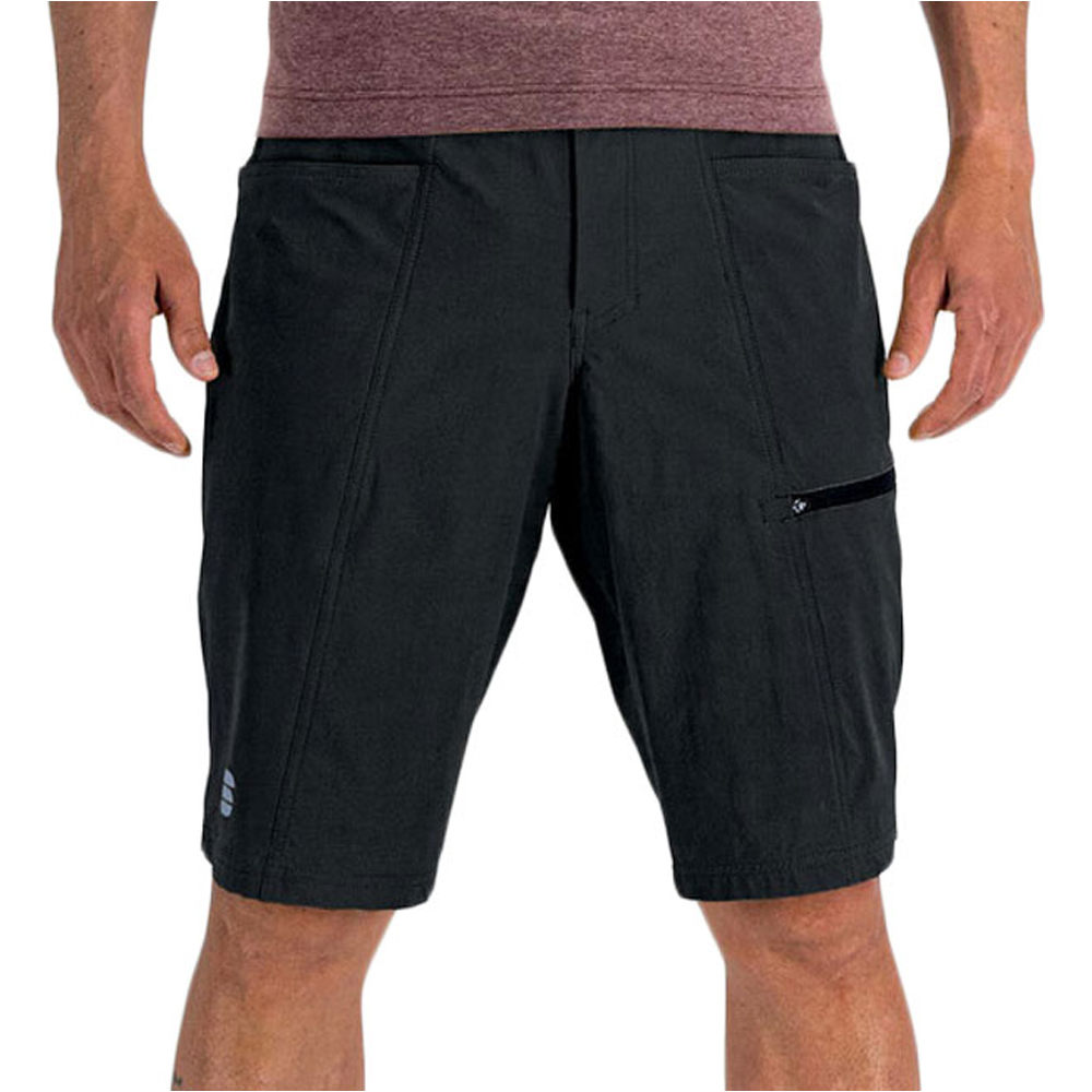 Giara pantalón corto ciclismo hombre Negro (M)