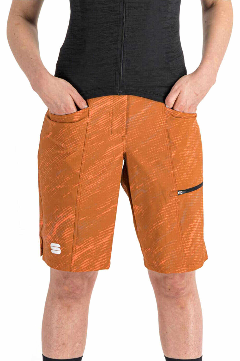 Sportful culotte corto mujer CLIFF GIARA W OVERSHORT vista frontal