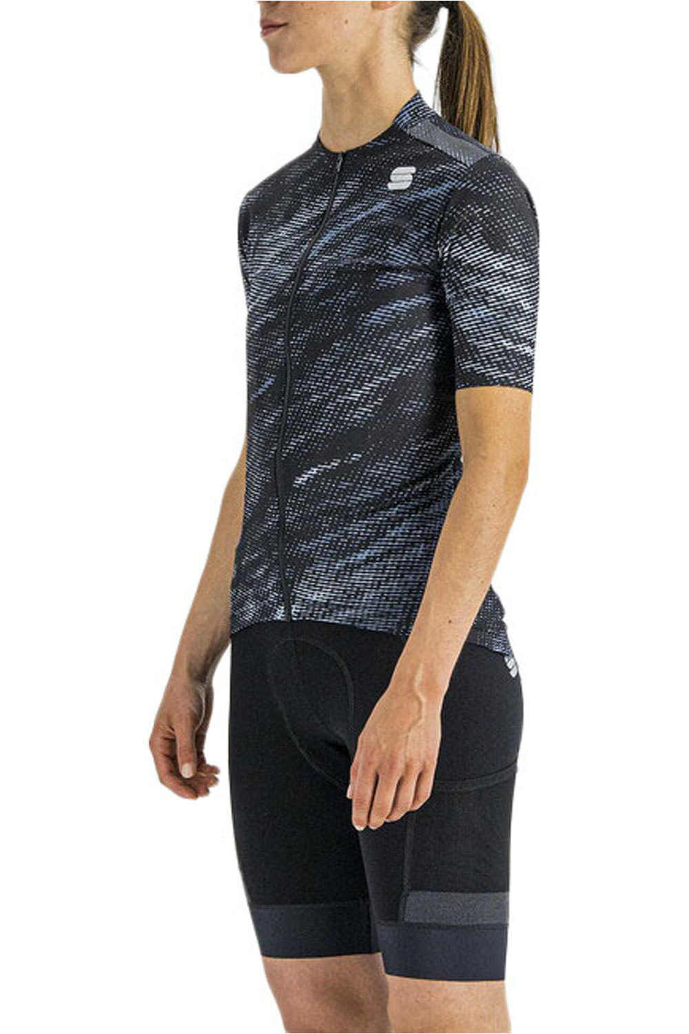 Cliff supergiara maillot manga corta mujer Negro (L)