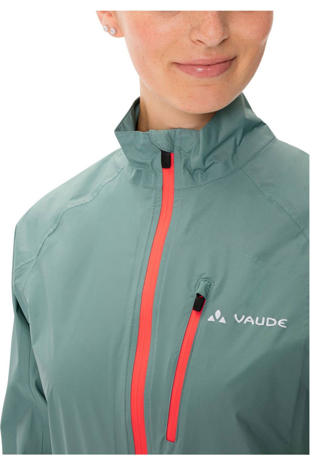 Vaude chaqueta impermeable ciclismo mujer Women's Drop Jacket III vista detalle