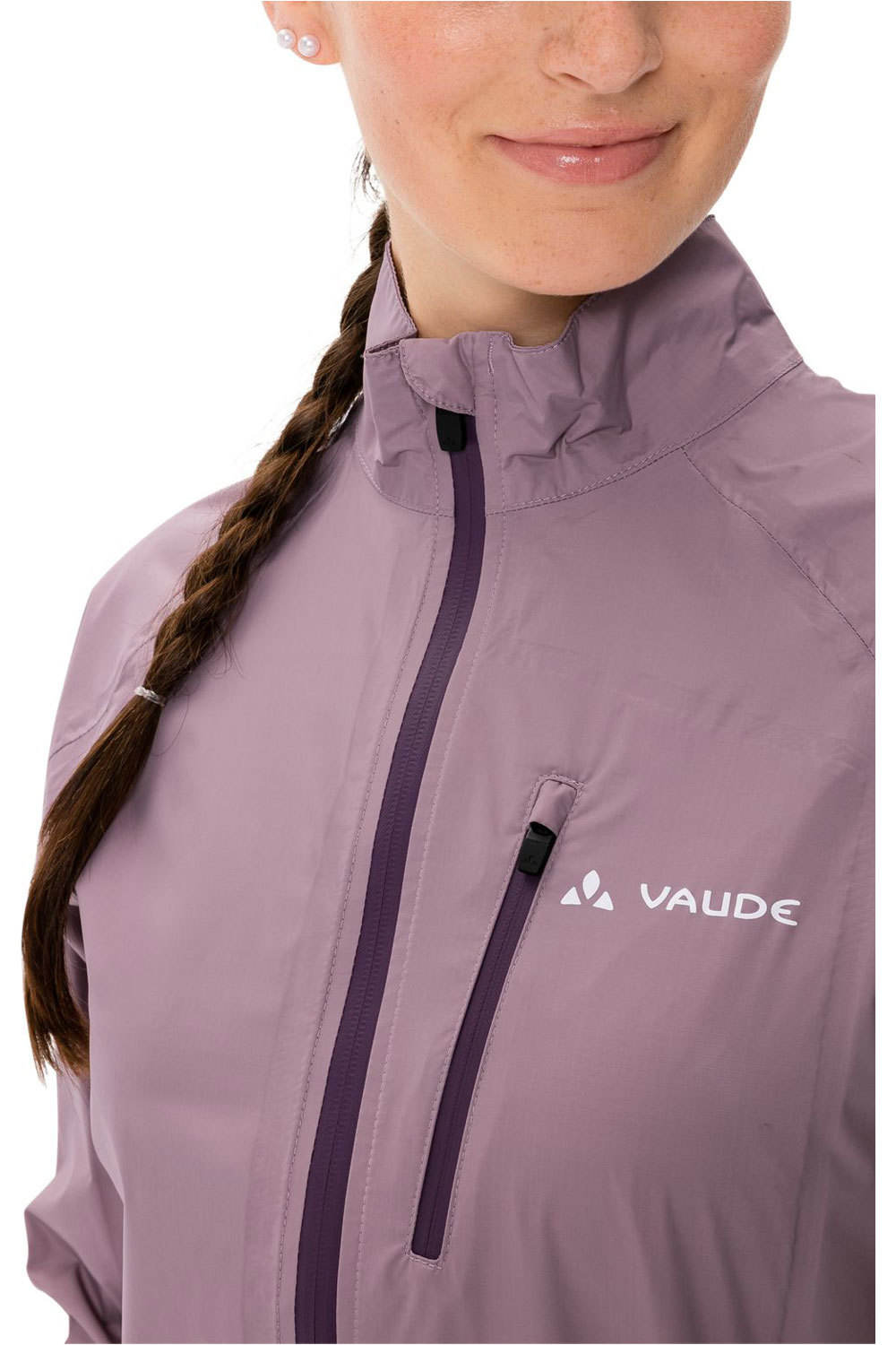 Vaude chaqueta impermeable ciclismo mujer Women's Drop Jacket III vista detalle