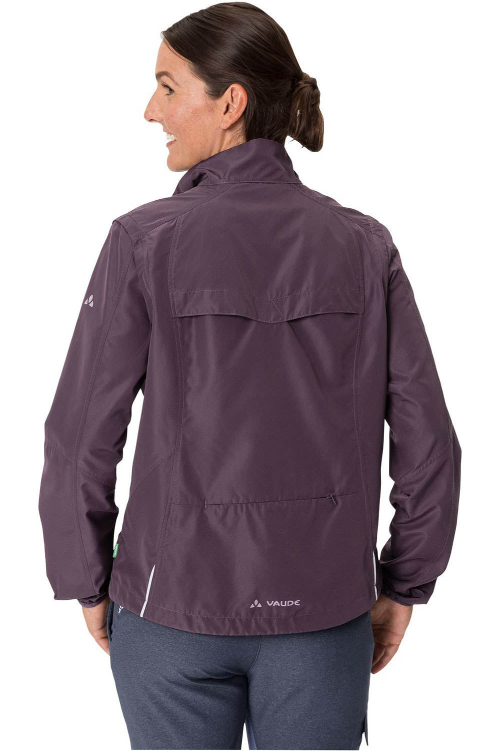 Vaude chaqueta impermeable ciclismo mujer Women's Dundee Classic ZO Jacket vista trasera