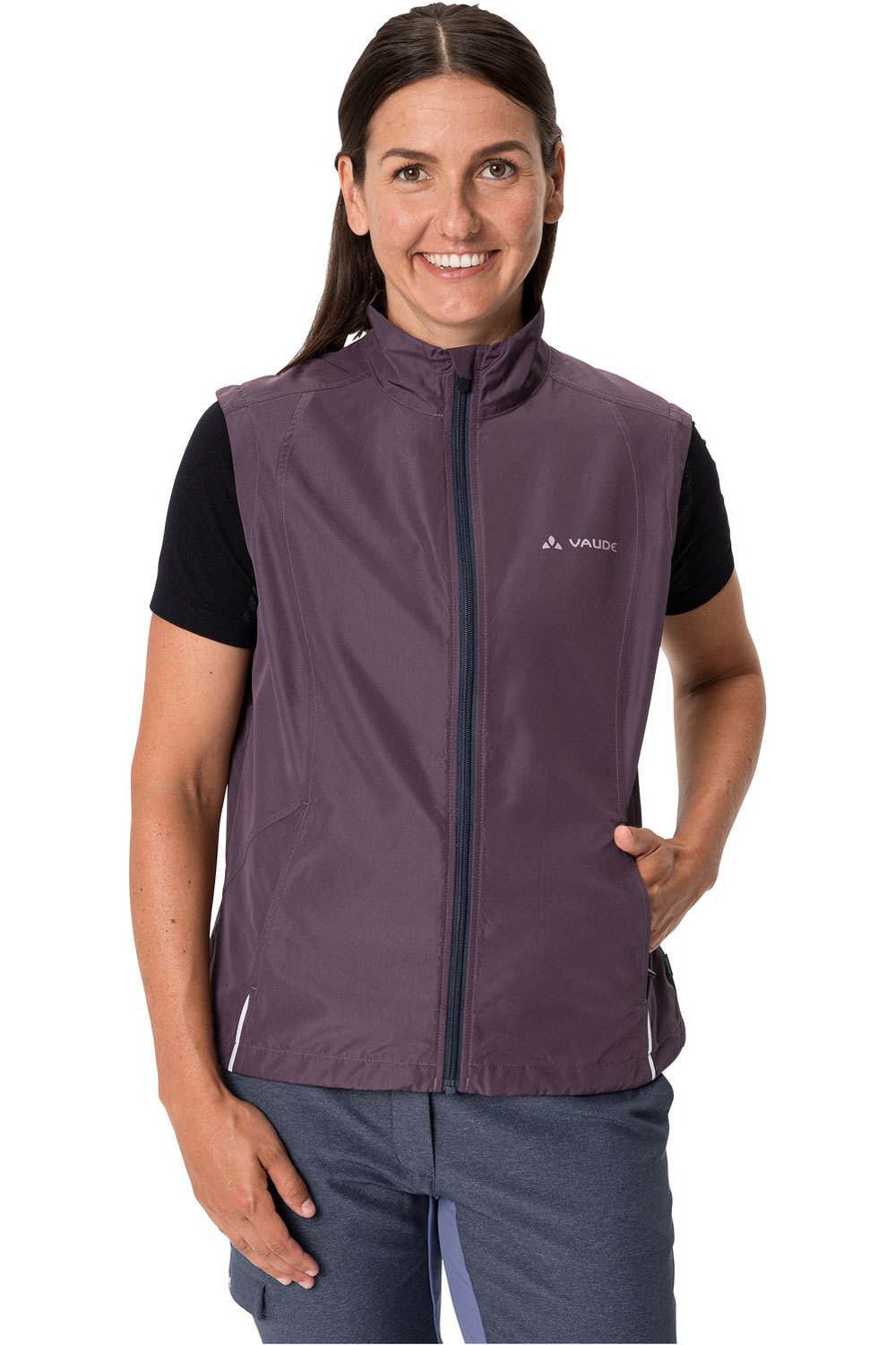 Vaude chaqueta impermeable ciclismo mujer Women's Dundee Classic ZO Jacket 03