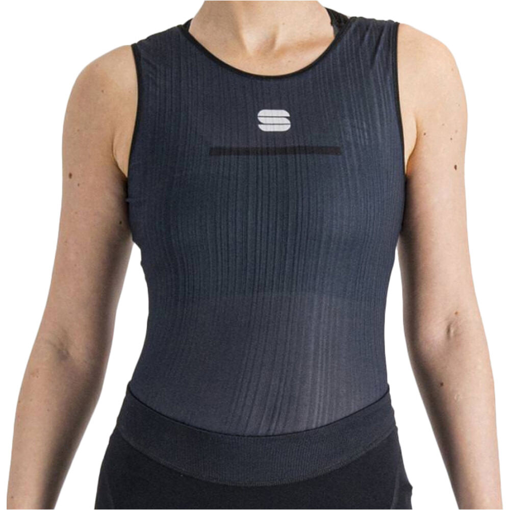 Pro baselayer sleeveless camiseta térmica mujer Azul (XL)