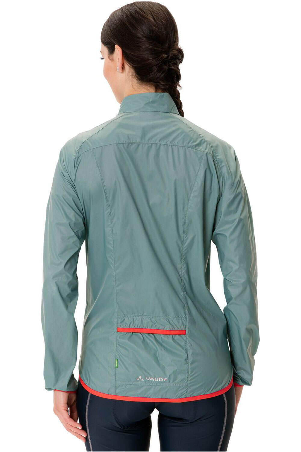 Vaude chaqueta impermeable ciclismo mujer Women's Air Jacket III vista trasera