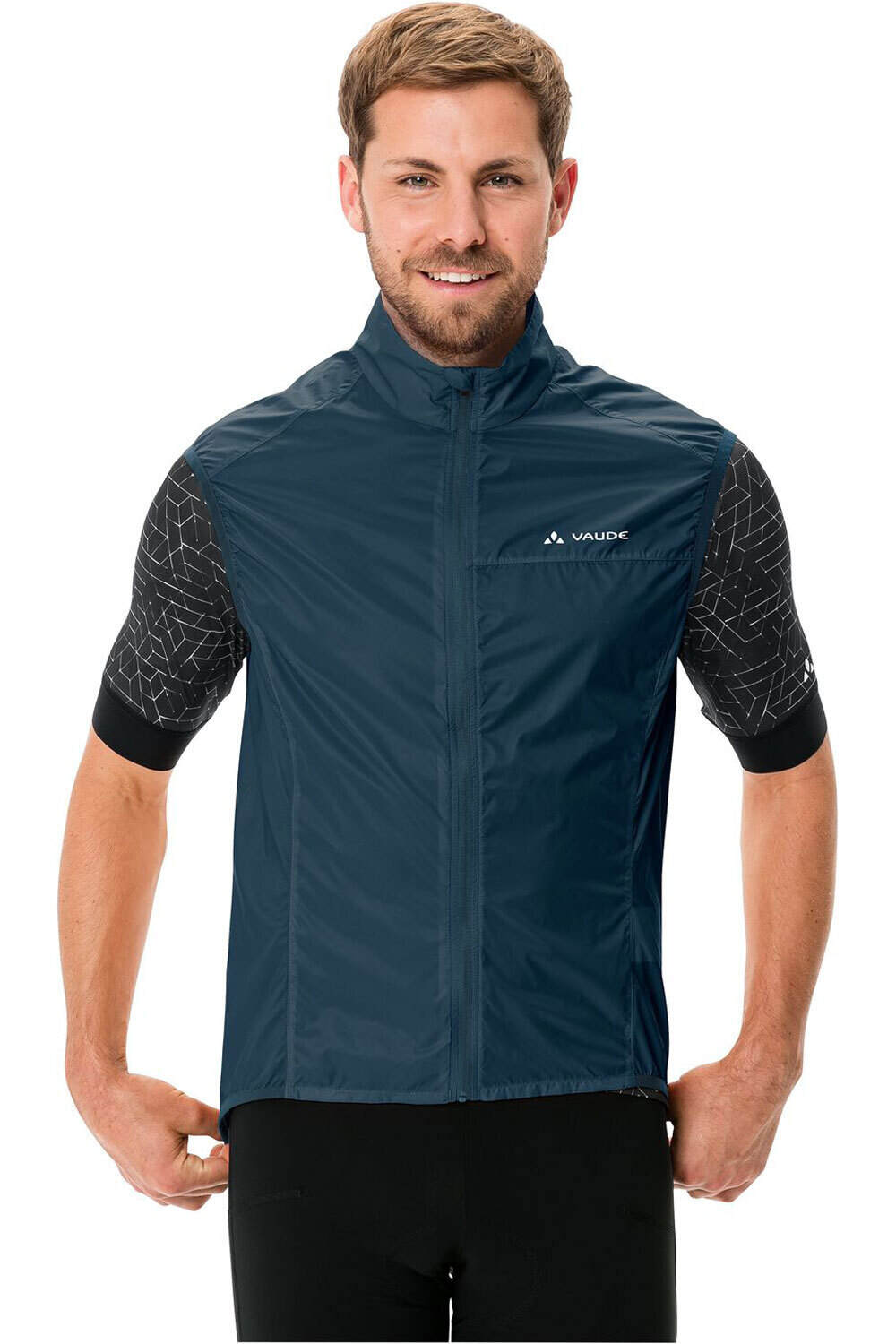 Vaude chaleco ciclismo cortavientos Men's Air Vest III vista frontal