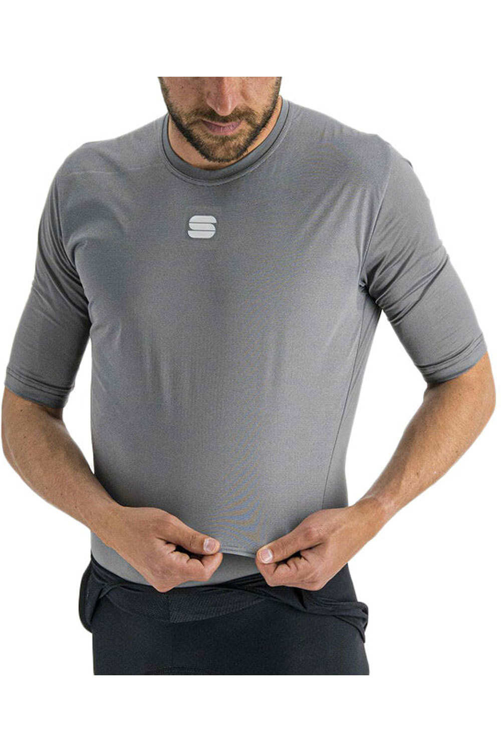 Fiandre thermal layer camiseta térmica manga corta Gris (XS)