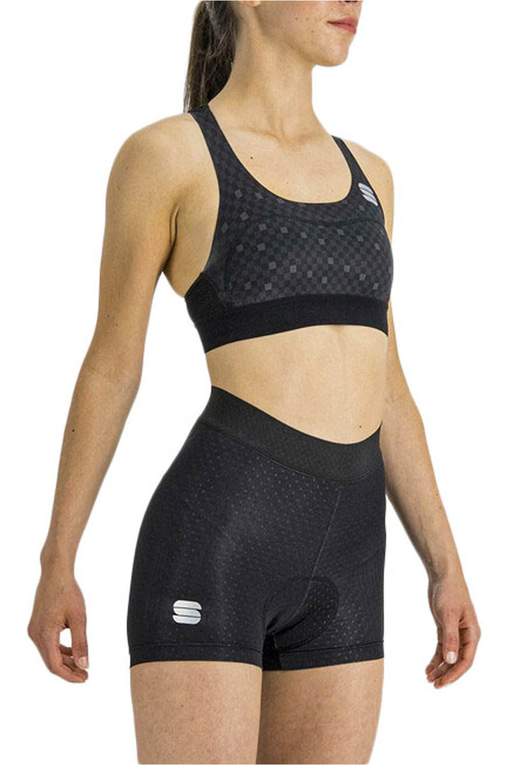 Cycling undershort culotte corto hombre Negro (XL)
