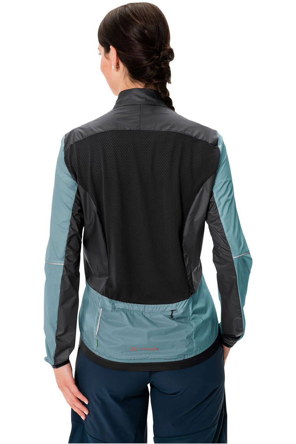 Vaude chaqueta impermeable ciclismo mujer Women's Air Pro Jacket vista trasera
