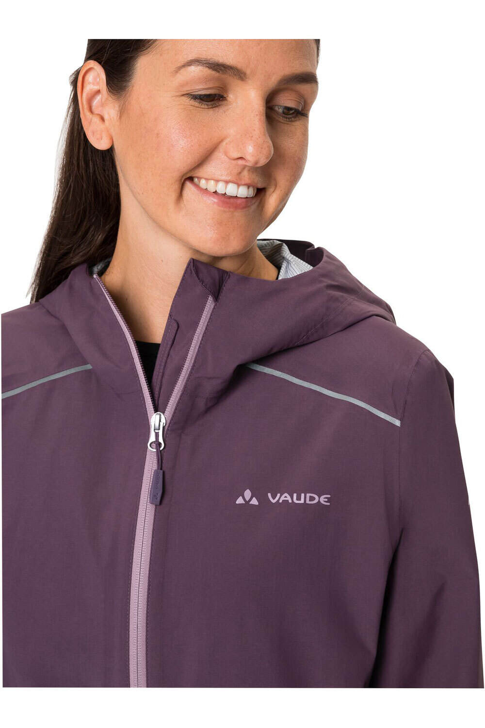 Vaude chaqueta impermeable ciclismo mujer Women's Yaras Jacket IV vista detalle