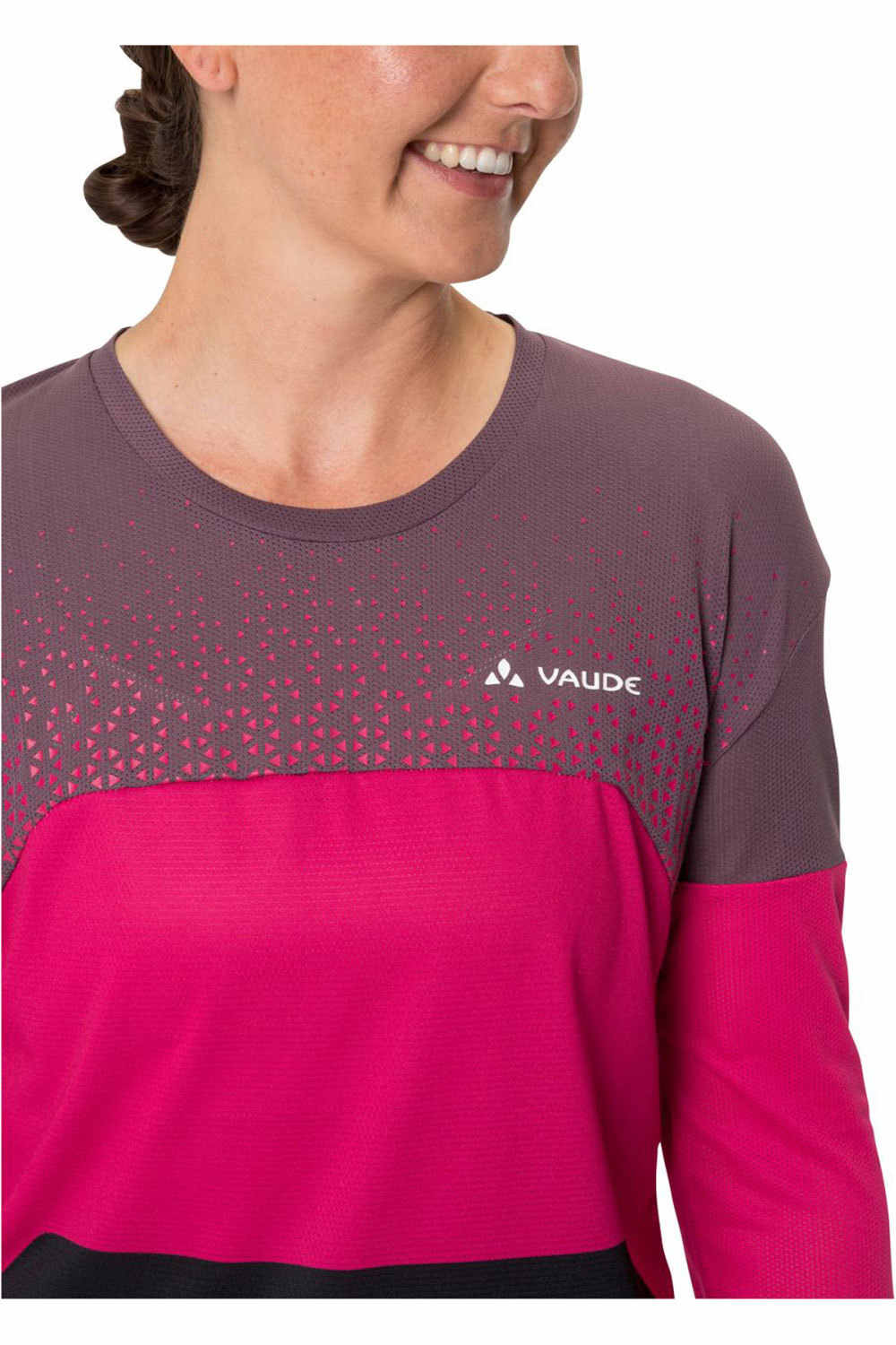 Vaude maillot manga larga mujer Women's Moab LS T-Shirt V vista detalle