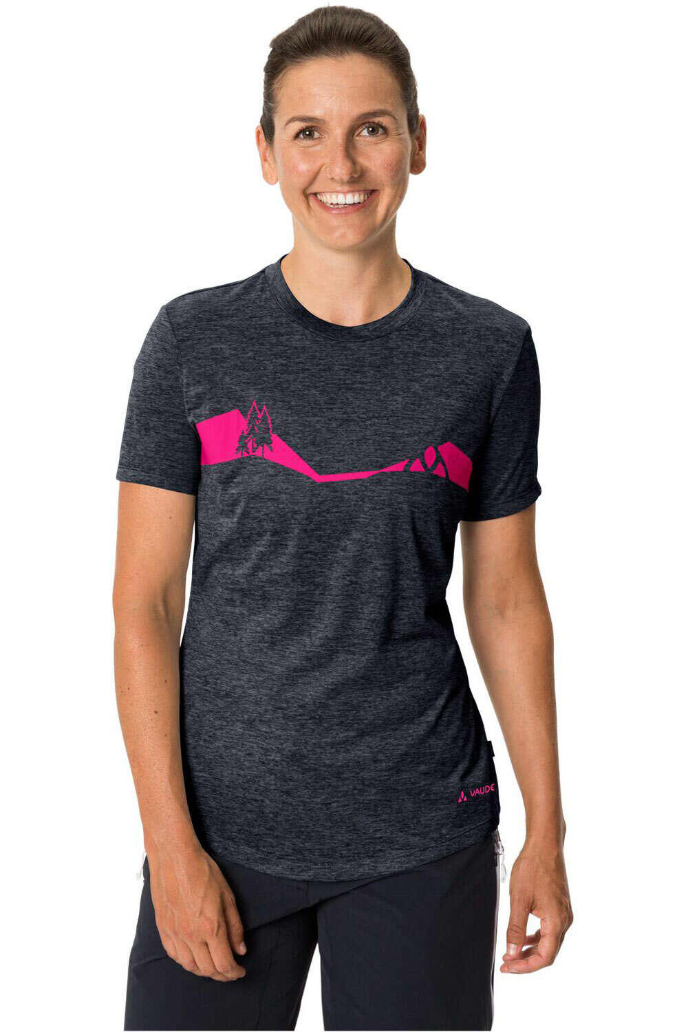 Vaude camiseta ciclismo mujer Women's Bracket T-Shirt vista frontal