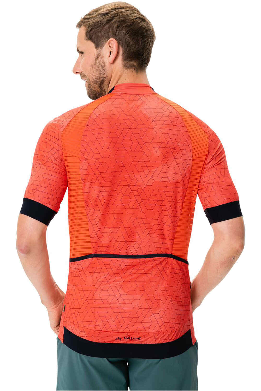 Vaude maillot manga corta hombre Men's Kuro Pro FZ Tricot vista trasera