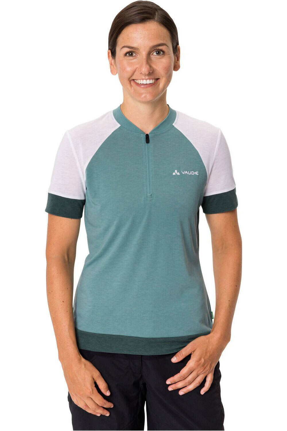 Vaude maillot manga corta mujer Women's Altissimo Q-Zip Shirt vista frontal