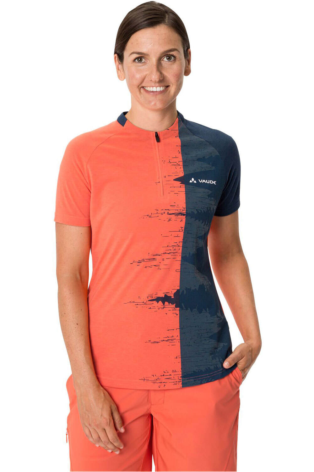 Vaude maillot manga corta mujer Women's Ligure Shirt III vista frontal