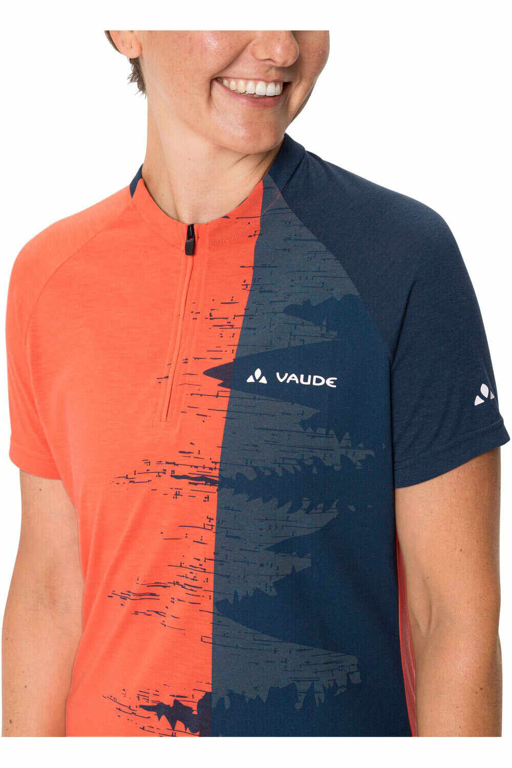 Vaude maillot manga corta mujer Women's Ligure Shirt III vista detalle