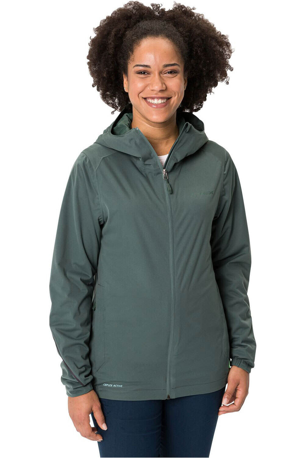 Vaude chaqueta impermeable ciclismo mujer Women's Cyclist Jacket III vista frontal