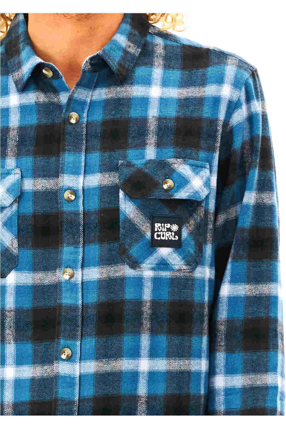 Rip Curl camisa manga larga hombre SWC FLANNEL SHIRT vista detalle