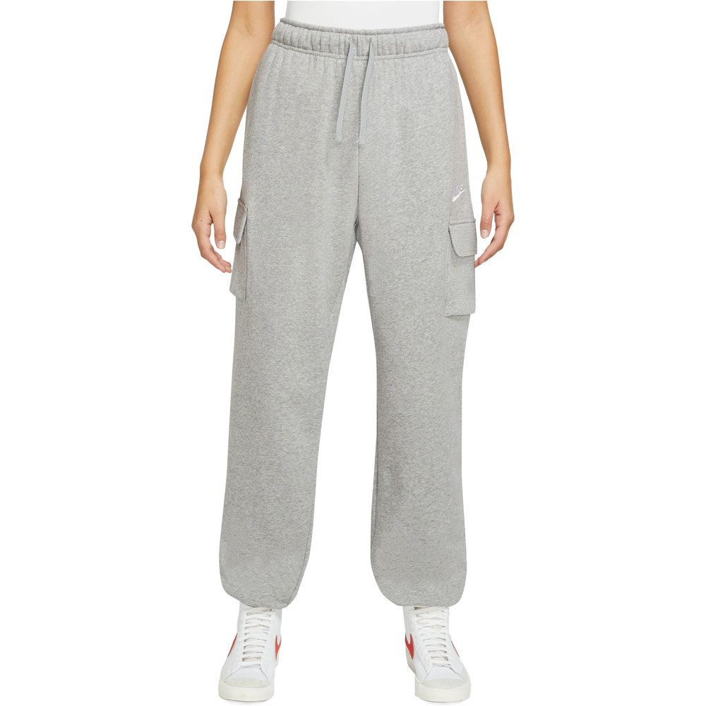 Nike pantalón mujer NSW CLUB FLC MR PANT CARGO vista frontal