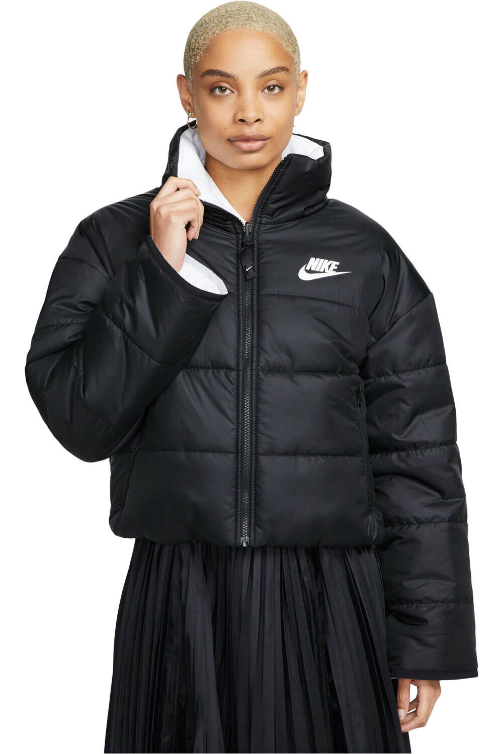 Nike chaquetas mujer NSW TF RPL CLSSC HD JKT vista frontal