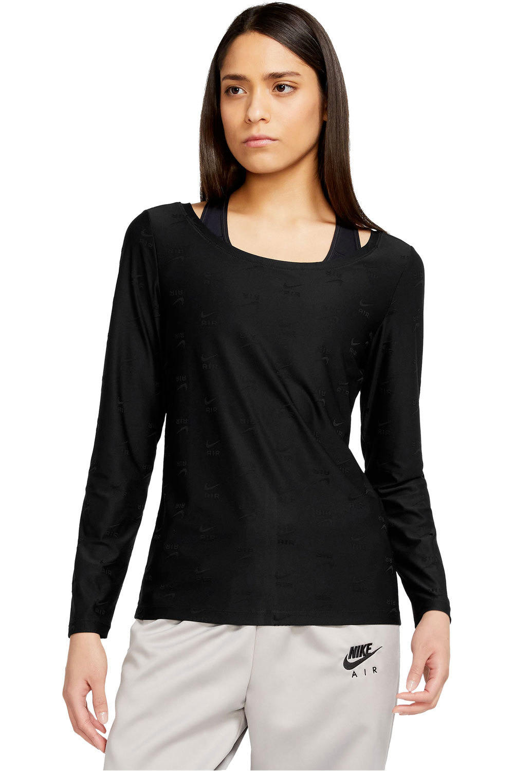 Nike nsw air aop ls top camiseta manga larga mujer