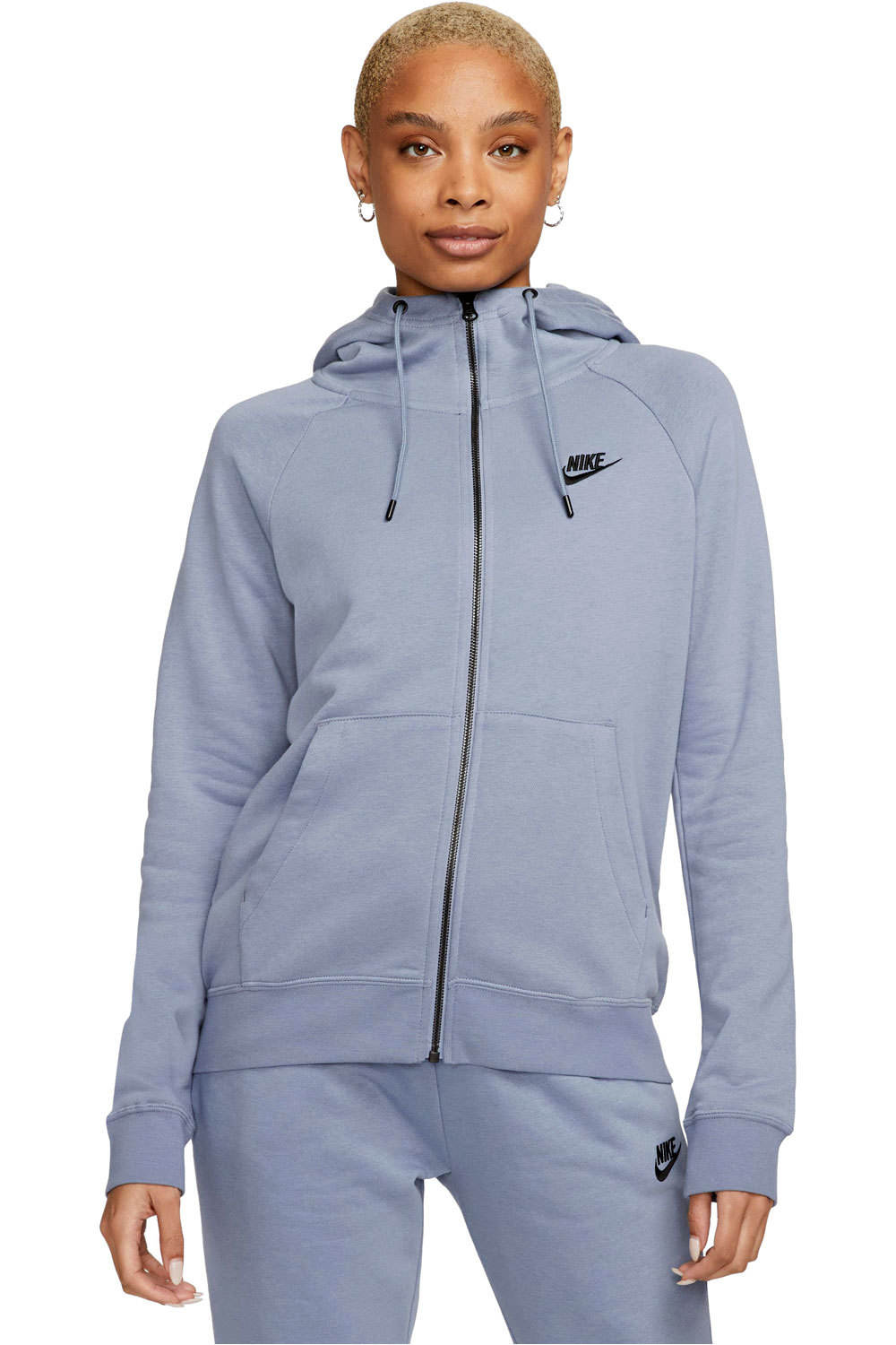 Nike sudadera mujer NSW ESSNTL FLC FZ HOODIE vista frontal