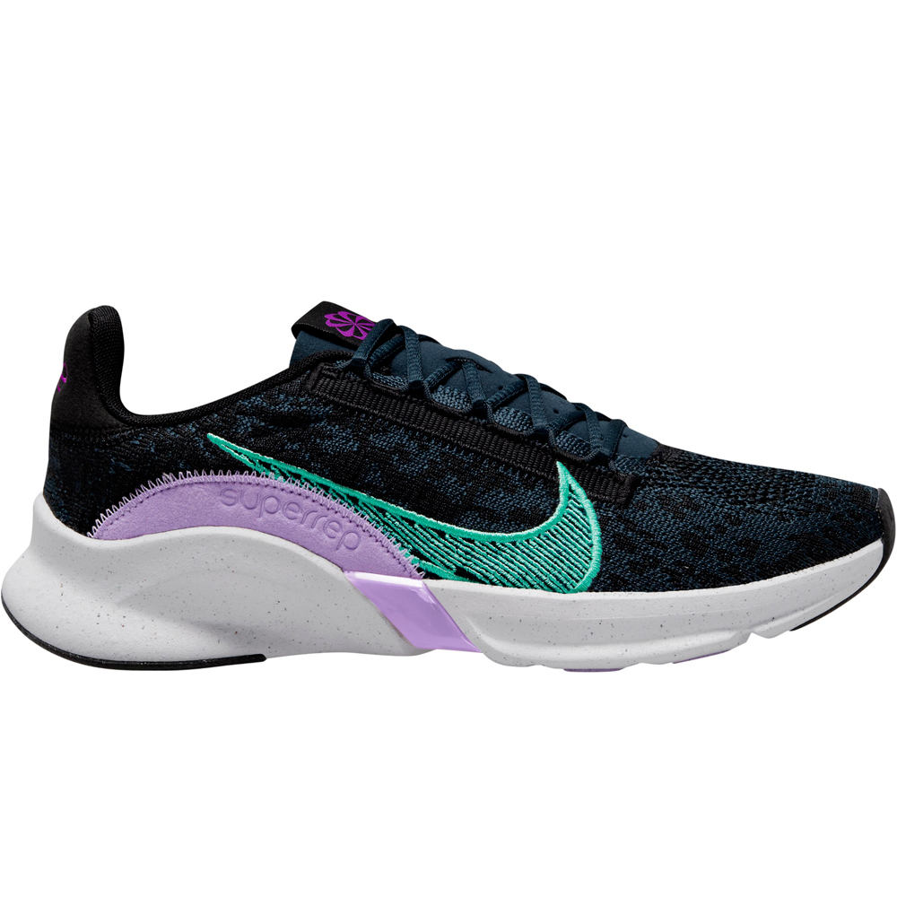 Nike zapatillas fitness mujer SUPERREP GO 3 NN FK lateral exterior