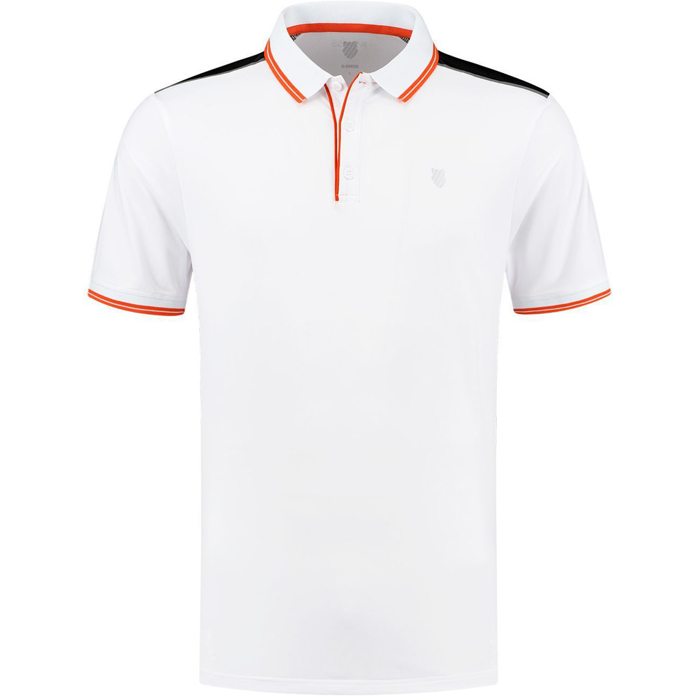 K-Swiss polo tenis manga corta hombre HYPERCOURT 4 vista frontal