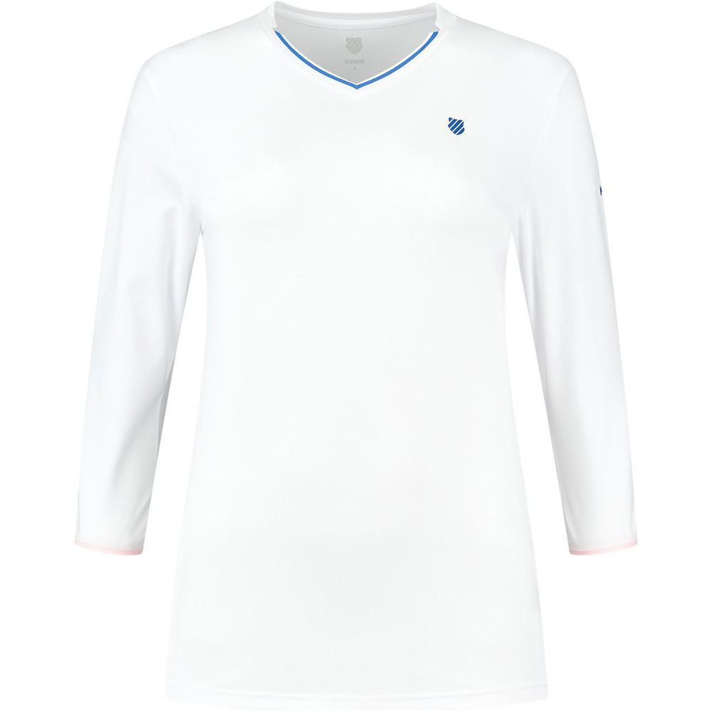 K-Swiss camiseta tenis manga larga mujer HYPERCOURT vista frontal