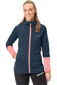 Vaude forro polar mujer MONVISO FLEECE JACKET II vista frontal