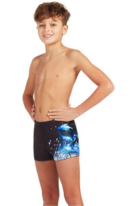 Zoggs bañador natación niño Hip Racer Boys vista frontal